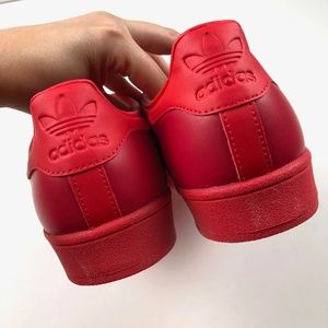 Adidas Red Superstar Glossy Toe Sneaker Size 9.5 NWT Adidas Red Superstar Glossy Toe Sneaker Size 9.5 NWT